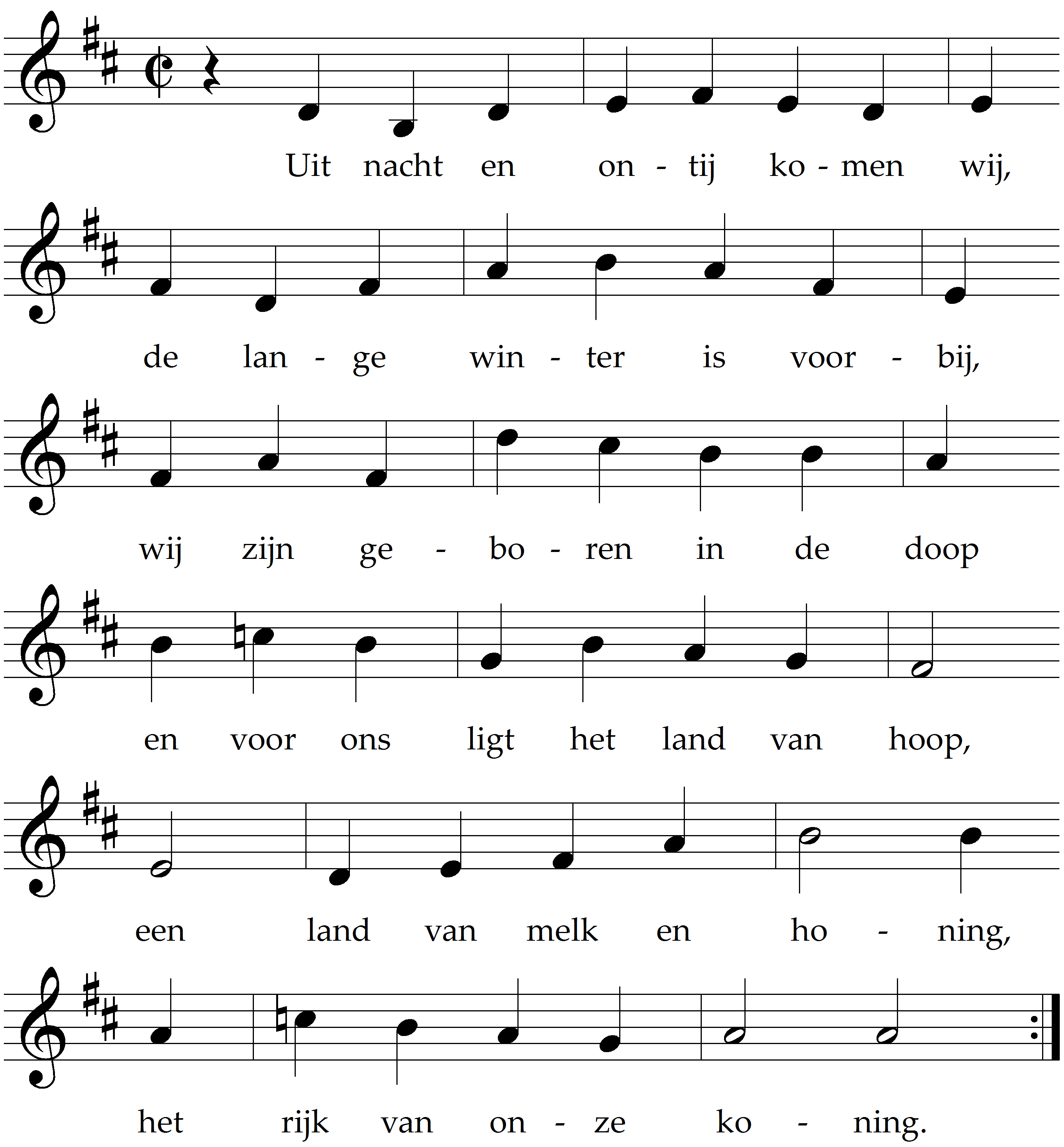 boekje - Tale Kanaäns - Van de uittocht - 'Uit nacht en ontij komen wij'